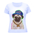 Camiseta Feminina Pet Cachorro Pug Life