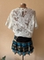 Saia Curta Bloesim Talestry Black Farm Global - comprar online
