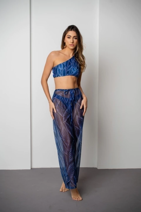 Calça Brisa Estampa Azul