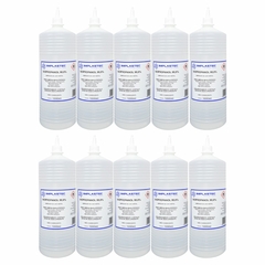 Kit 10 Álcool Isopropílico 99,8% Isopropanol 1l Implastec