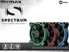 Cooler Fan Gamer Spectrum 120mm LED Azul - Mymax - Index Store - Informática e Eletrônicos