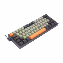 Imagem do Teclado Mecânico Gamer Fizz RGB Laranja, Cinza e Preto Switch Marrom