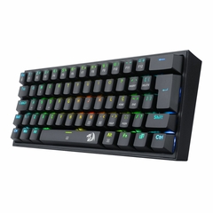 Teclado Mecanico Gamer Redragon Fizz RGB Preto Switch Marrom ABNT2 K617-RGB-B-PT-BROWN