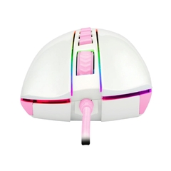 Imagem do Mouse Gamer Cobra RGB Branco com Rosa