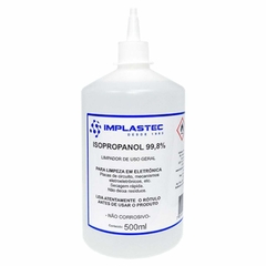 Álcool Isopropílico 99,8% Puro 500ml Isopropanol Implastec