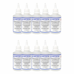 Kit 10 Álcool Isopropílico 99,8% Puro Isopropanol 110ml Implastec