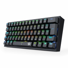 Imagem do Teclado Mecânico Gamer Fizz RGB Preto USB Tipo C Switch Hotswap DIY Azul