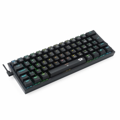 Teclado Mecânico Gamer Fizz RGB Preto USB Tipo C Switch Hotswap DIY Azul - Index Store - Informática e Eletrônicos