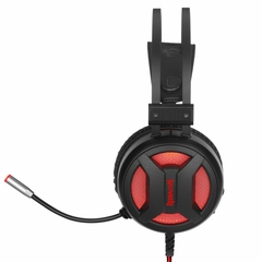 Headset Gamer Redragon Minos Preto e Vermelho USB Som Surround 7.1 Virtual com LED Vermelho H210 na internet