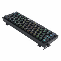 Teclado Mecanico Gamer Redragon Fizz RGB Preto Switch Marrom ABNT2 K617-RGB-B-PT-BROWN - loja online