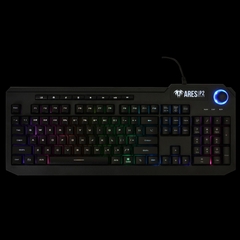 Teclado Membrana Gamdias Ares P2 Preto ABNT2 Full Size Iluminação RGB - loja online