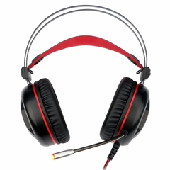 Headset Gamer Redragon Minos Preto e Vermelho USB Som Surround 7.1 Virtual com LED Vermelho H210 - comprar online