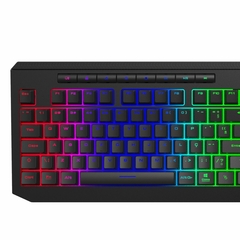 Teclado Membrana Gamdias Ares P2 Preto ABNT2 Full Size Iluminação RGB - comprar online