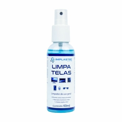 Limpa Telas e Óculos 60ml Led Plasma Lcd iPod iPad Tvs Monitores Celulares Implastec