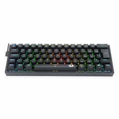 Teclado Mecânico Gamer Fizz RGB Preto USB Tipo C Switch Hotswap DIY Azul na internet