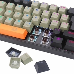 Teclado Mecânico Gamer Fizz RGB Laranja, Cinza e Preto Switch Marrom - comprar online