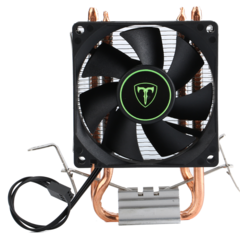 Cooler Processador T-Dagger SIV Preto 2 Heatpipes TDP 85W Intel e AMD - comprar online