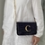 Chloé C Chain Clutch Crocodile Embossed Azul Marinho na internet