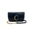 Chloé C Chain Clutch Crocodile Embossed Azul Marinho - Desapego Glamour
