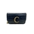 Chloé C Chain Clutch Crocodile Embossed Azul Marinho - loja online