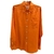 Hermès Camisa em Linho - Laranja - comprar online