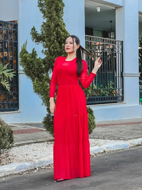 Vestido Lady Claudia - vermelho