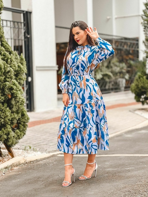 Vestido Lady Ivimara - azul