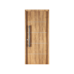 Puerta exterior Eterna Modelo 1183 Roble Natural con barral de ac. Inox. MCH | Oblak - comprar online