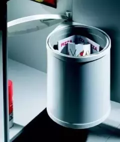 Porta residuos redondo para puerta 15 Litros Color Blanco | Häfele - comprar online