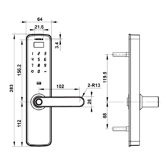 Cerradura Inteligente modelo DL7100 | Häfele - Corralon Aconquija SRL