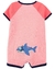 Romper Carters Coral Tubarão