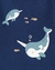 Imagem do Kit Body Carters 5 Peças Manga Curta - Animais Azul (Lançamento 2023)
