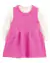 Vestido Carters tricô Rosa com body branco