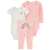Conjunto bebê 3 peças Arco Íris Carter's