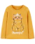 Blusa Carters Manga Longa Mostarda Gatinha