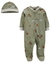 Macacão Carters com touca verde Safari (Nova Coleção)