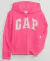 Moletom logo GAP Casaco Infantil rosa Pink