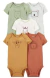 Kit body bebê 5 peças bichinhos multicor | Carter's