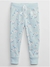 Moletom GAP Infantil Calça Azul Floral - comprar online