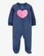 Pijama de dormir e brincar com zíper e lã Baby Heart - comprar online