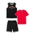Conjunto 3 peças Menino Puma Basquete Vermelho e Preto - comprar online