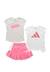 Conjunto Adidas Rosa com short saia - comprar online