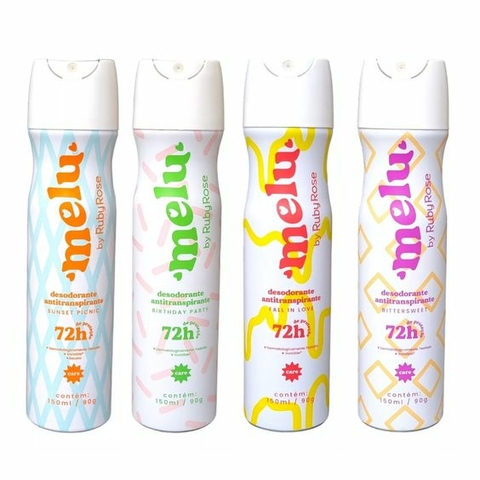 Desodorante Aerosol Melu Ruby Rose 90g