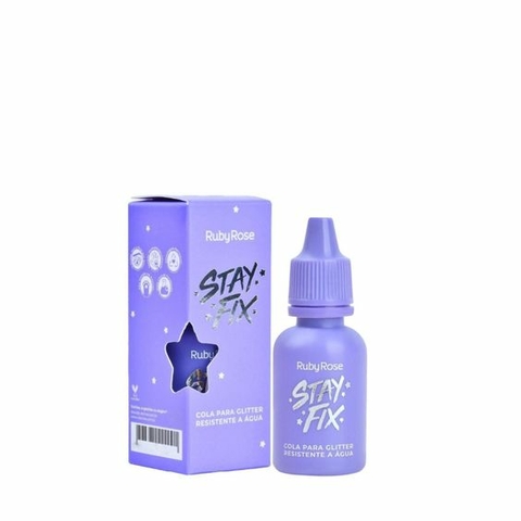 Cola Para Glitter Resistente A Agua Stay Fix Ruby Rose 10ml