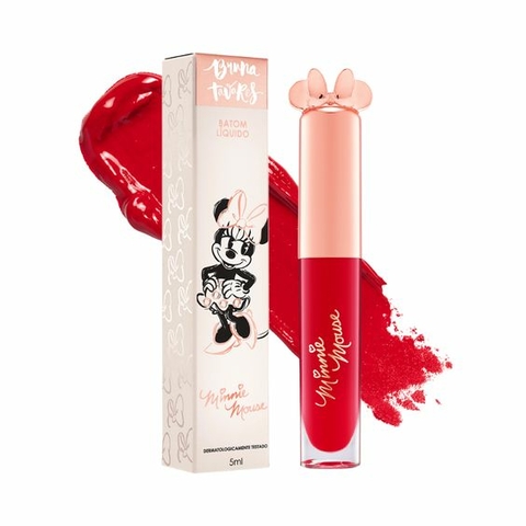 Bt Minnie Mouse Batom Liquido Minnie Dress Bruna Tavares 5ml