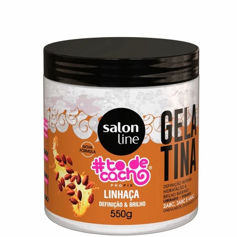 Gelatina Linhaça Definição e Brilho Salon Line 550g