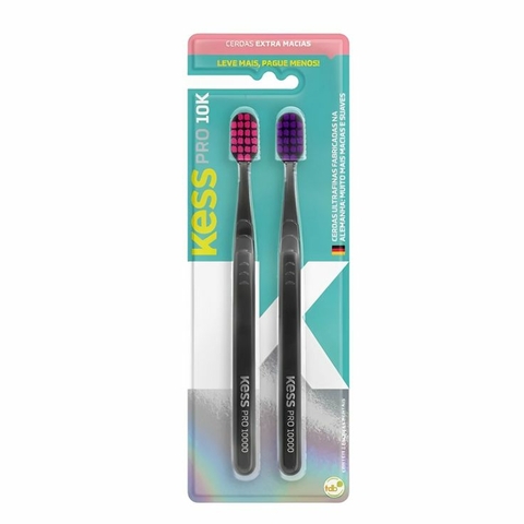 Kit Escova Dental Kess Pro 6580 Extra Macias 2 Un
