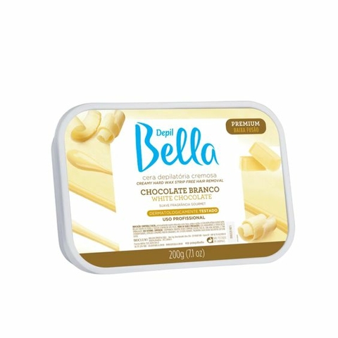 Cera em Barra Chocolate Branco Depil Bella 200g
