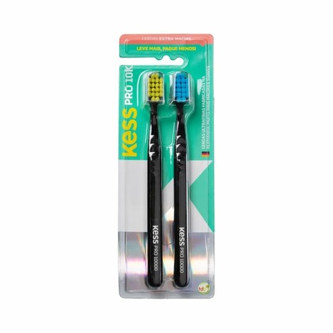 Kit 2 un Escova Dental Pro 10K Kess 2110