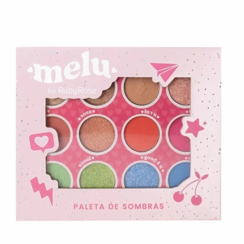 Paleta De Sombras Melu Ruby Rose 12g